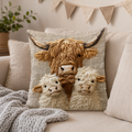 Housse de coussin effet broderie Gaston & les Jumeaux — La Ferme Câline