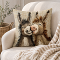 Housse de coussin effet broderie Les Complices — La Ferme Câline